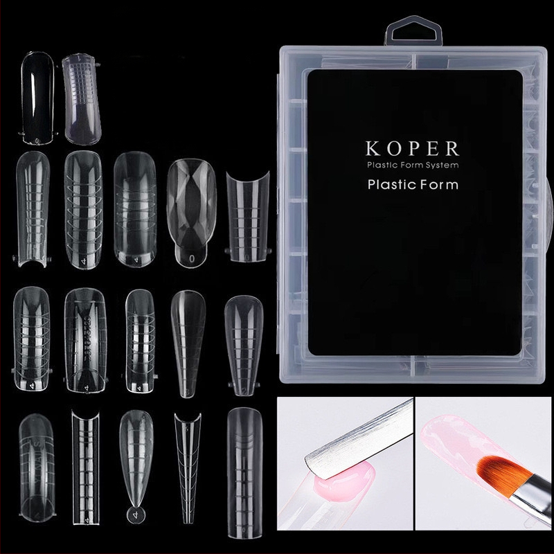 Piiriülene küünekunsti kristallvorm kristallpikendus paberivaba kiire fototeraapia küünepikendus 120 maduvorm