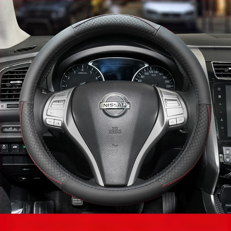 Nahkkattega rooliratas sobib Nissanile Nissan Xuanyi Qijun taevane päikesepaiste Tiida Bluebird käepidemekate igal aastaajal