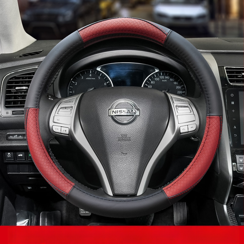 Nahkkattega rooliratas sobib Nissanile Nissan Xuanyi Qijun taevane päikesepaiste Tiida Bluebird käepidemekate igal aastaajal