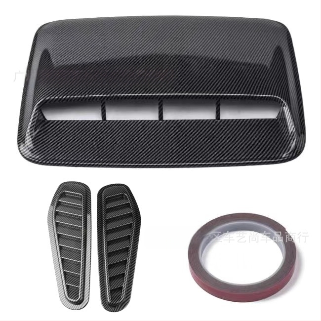 Auto universaalne dekoratiivne kapoti võltsitud õhu väljalaske kleebis kapoti isikupärastatud loominguline mootori õhu sisselaske lisatarvikute modifikatsioon