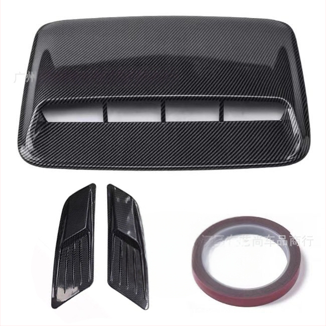 Auto universaalne dekoratiivne kapoti võltsitud õhu väljalaske kleebis kapoti isikupärastatud loominguline mootori õhu sisselaske lisatarvikute modifikatsioon