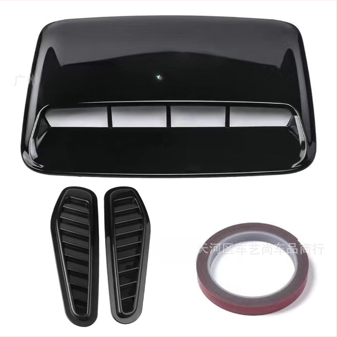 Auto universaalne dekoratiivne kapoti võltsitud õhu väljalaske kleebis kapoti isikupärastatud loominguline mootori õhu sisselaske lisatarvikute modifikatsioon