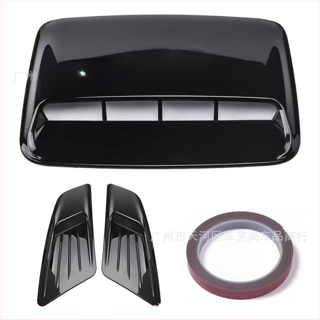 Auto universaalne dekoratiivne kapoti võltsitud õhu väljalaske kleebis kapoti isikupärastatud loominguline mootori õhu sisselaske lisatarvikute modifikatsioon