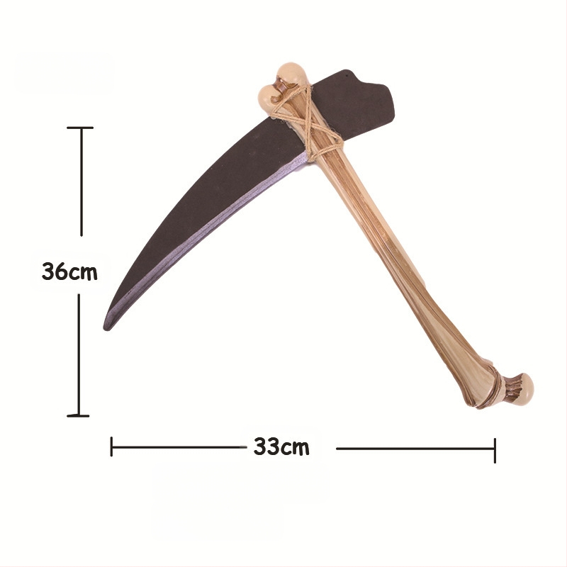 Euroopa ja Ameerika Halloweeni meigikostüümi relvarekvisiidid COSPLAY riietus EVA ühe kirvega labidaga sirbiga mänguasjade hulgimüük