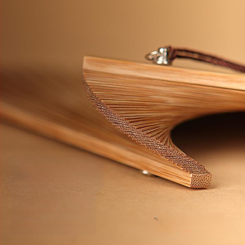 Täisbambusest kokkupandav ventilaator, uus hiina stiilis, rahvuslikus stiilis miniventilaator, iidse stiiliga cheongsam, väike kokkupandav ventilaator, retro kaasaskantav kokkupandav hulgimüük