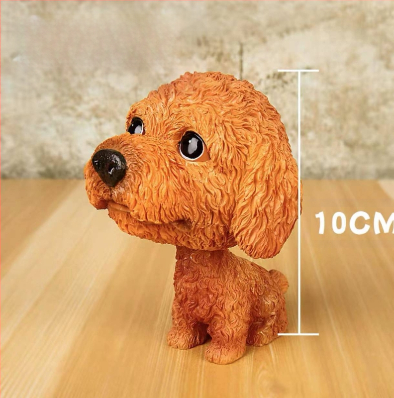 Piiriülesed bobblehead-koerakaunistused, loomingulised ja armsad autokaunistused, armsad koera- ja kassisimulatsiooninukud, maailmakuulsad koerad