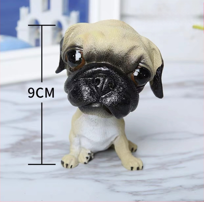 Piiriülesed bobblehead-koerakaunistused, loomingulised ja armsad autokaunistused, armsad koera- ja kassisimulatsiooninukud, maailmakuulsad koerad