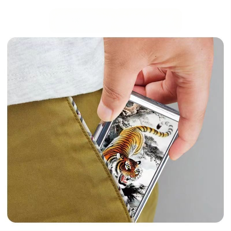 Sigaretiümbris meestele kaasaskantav metallist sigaretiümbris niiskuskindel õhuke 20 pakki survekindel jäme 14 pakki kaitsev sigaretiümbris sigaretihoidja