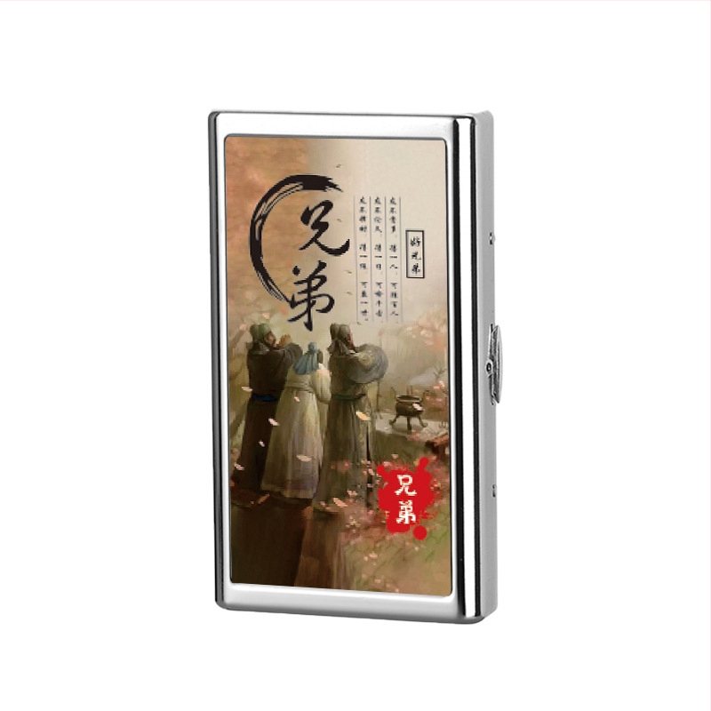 Sigaretiümbris meestele kaasaskantav metallist sigaretiümbris niiskuskindel õhuke 20 pakki survekindel jäme 14 pakki kaitsev sigaretiümbris sigaretihoidja