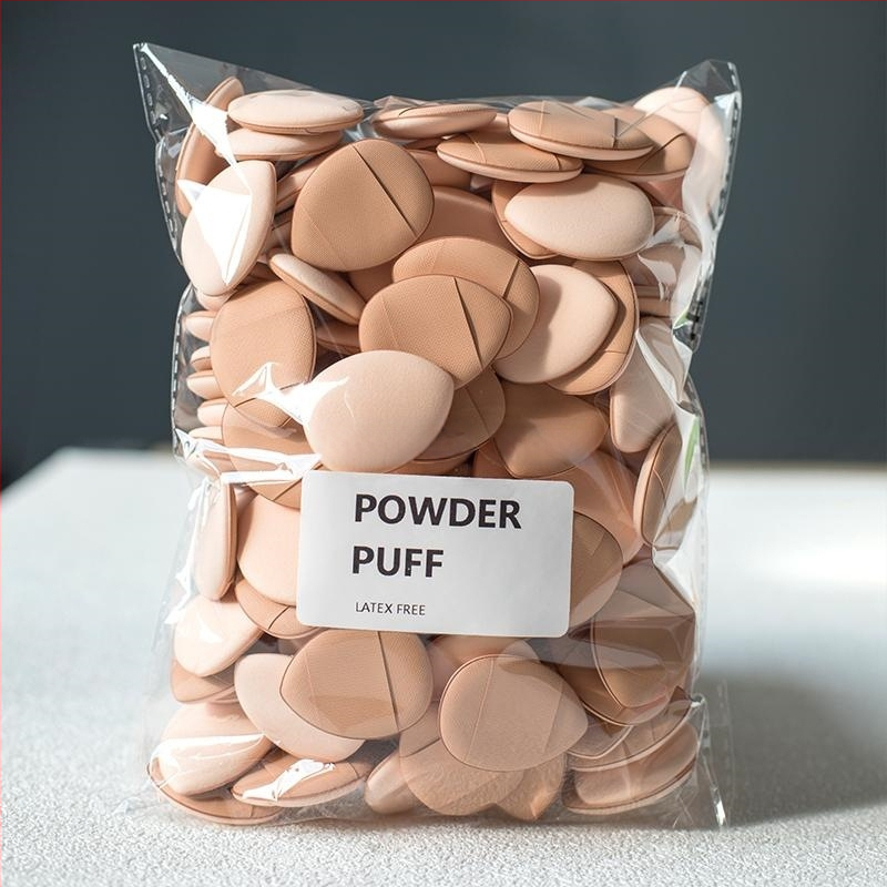 15/30/60/100 mini trikampių pirštų formos minkštų pudros tušinukų, kurie padidėja veikiami vandens, šlapių ir sausų makiažo įrankių