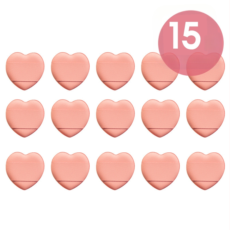 15/30/60/100 mini trikampių pirštų formos minkštų pudros tušinukų, kurie padidėja veikiami vandens, šlapių ir sausų makiažo įrankių