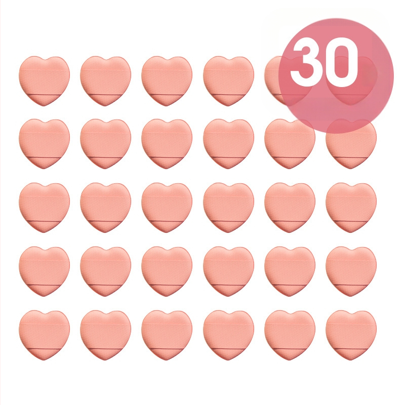 15/30/60/100 mini trikampių pirštų formos minkštų pudros tušinukų, kurie padidėja veikiami vandens, šlapių ir sausų makiažo įrankių