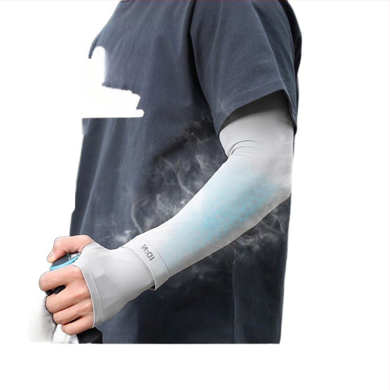 Vyriškos apsauginės ledo rankovės nuo saulės, vasarinės, laisvos, plius dydžio, apsaugančios nuo UV spindulių, šilko rankovės, skirtos lauko vairavimui, dviračių sportui ir rankovėms.