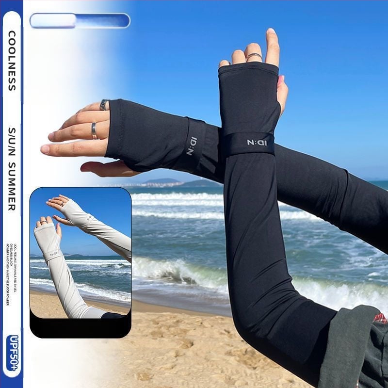 Vyriškos apsauginės ledo rankovės nuo saulės, vasarinės, laisvos, plius dydžio, apsaugančios nuo UV spindulių, šilko rankovės, skirtos lauko vairavimui, dviračių sportui ir rankovėms.