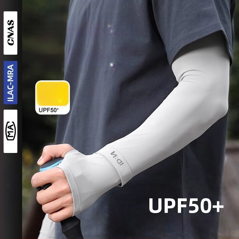 Vyriškos apsauginės ledo rankovės nuo saulės, vasarinės, laisvos, plius dydžio, apsaugančios nuo UV spindulių, šilko rankovės, skirtos lauko vairavimui, dviračių sportui ir rankovėms.