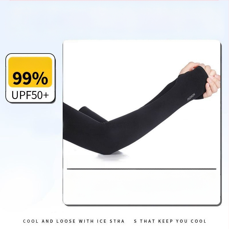 Vyriškos apsauginės ledo rankovės nuo saulės, vasarinės, laisvos, plius dydžio, apsaugančios nuo UV spindulių, šilko rankovės, skirtos lauko vairavimui, dviračių sportui ir rankovėms.