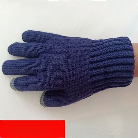 Ветроустойчиви колоездачни двуслойни сензорни екрани, противостудни, против замръзване, зимни мъжки ръкавици, удобни работни удебелени, топли, подплатени