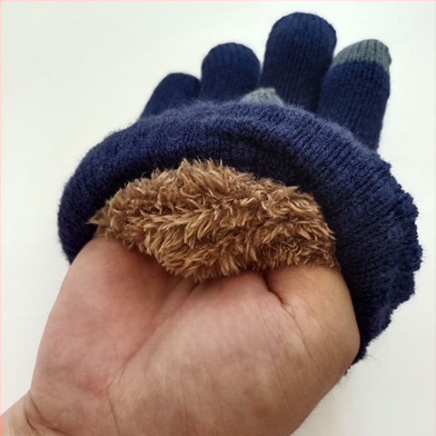 Ветроустойчиви колоездачни двуслойни сензорни екрани, противостудни, против замръзване, зимни мъжки ръкавици, удобни работни удебелени, топли, подплатени