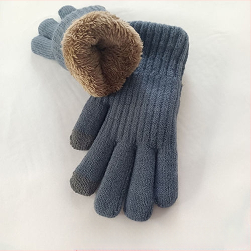 Ветроустойчиви колоездачни двуслойни сензорни екрани, противостудни, против замръзване, зимни мъжки ръкавици, удобни работни удебелени, топли, подплатени