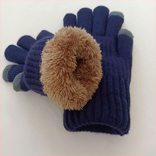 Ветроустойчиви колоездачни двуслойни сензорни екрани, противостудни, против замръзване, зимни мъжки ръкавици, удобни работни удебелени, топли, подплатени