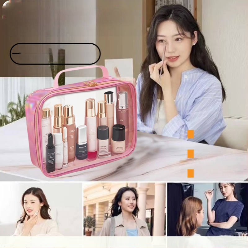 Piiriülene populaarne kolmeosaline kosmeetikakott, reisikott, suure mahutavusega tualett-tarvete kott, lennujaama lisatarvete hoiukott
