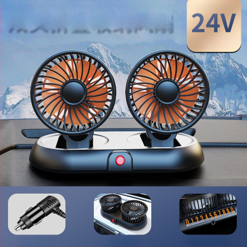 Uus autoventilaator neljapeaga auto elektriline ventilaator 360 pöörlev kokkupandav tugev külmutusseadmetega miniveoauto väike ventilaator