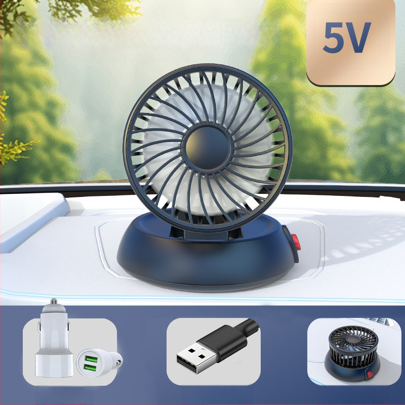 Uus autoventilaator neljapeaga auto elektriline ventilaator 360 pöörlev kokkupandav tugev külmutusseadmetega miniveoauto väike ventilaator