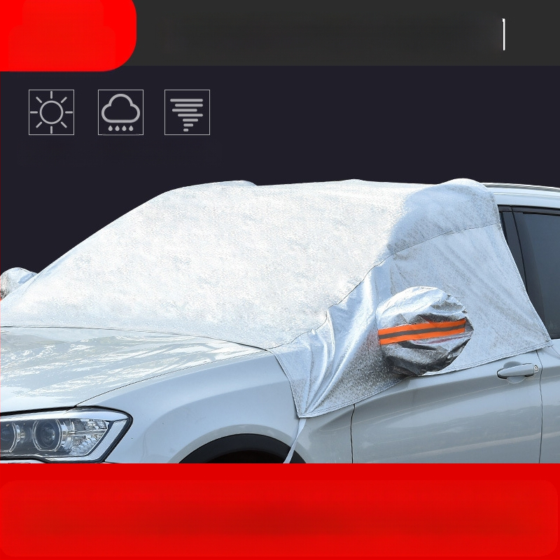 Automobilio priekinio stiklo uždangalas, atsparus saulei, atsparus lietui, šalčio izoliacija, pusės kėbulo uždangalas, išorinis uždangalas, apsauga nuo sniego