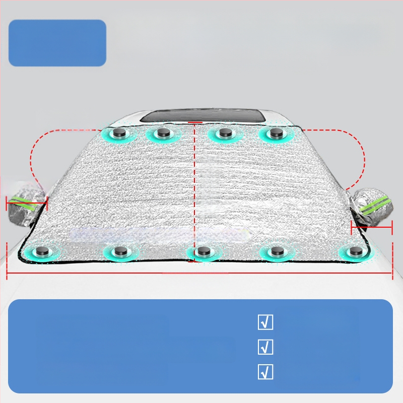 Automobilio priekinio stiklo uždangalas, atsparus saulei, atsparus lietui, šalčio izoliacija, pusės kėbulo uždangalas, išorinis uždangalas, apsauga nuo sniego