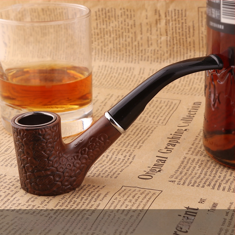 Avots Rūpnīcas karsti pārdotā sepiolīta sveķu caurule Noņemams filtrs Vecmodīgs āmurs Anti-Flame bakelīta caurule