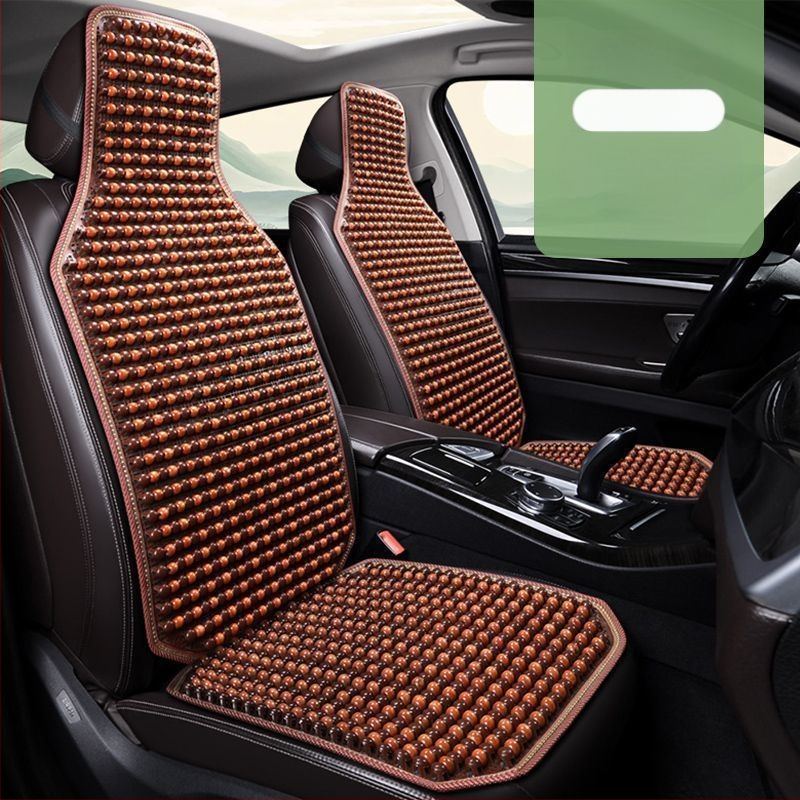 Autoistmepadi Suvine jahutav padi Puidust helmed Ventilatsioon Suvine 3D hingav nelja aastaaja universaalne veoautoistme ühekordne padi Puidust