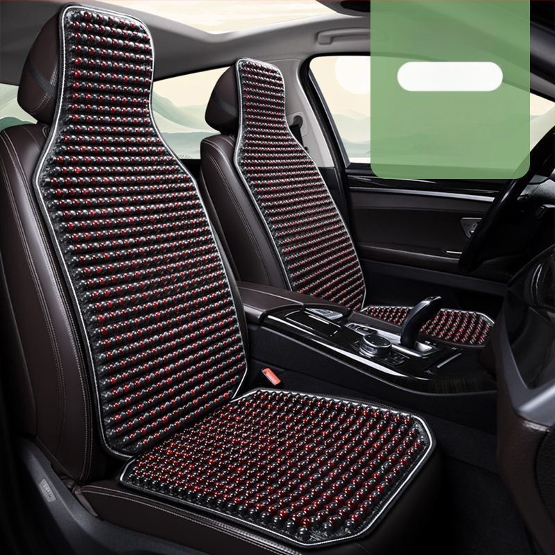 Autoistmepadi Suvine jahutav padi Puidust helmed Ventilatsioon Suvine 3D hingav nelja aastaaja universaalne veoautoistme ühekordne padi Puidust