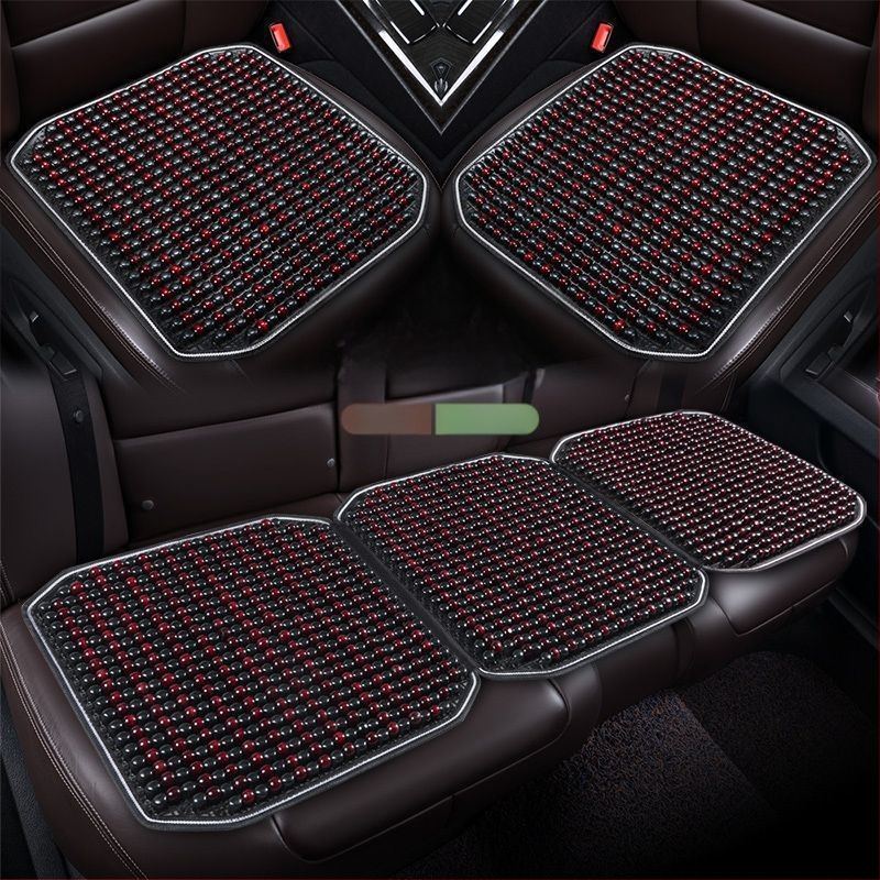 Autoistmepadi Suvine jahutav padi Puidust helmed Ventilatsioon Suvine 3D hingav nelja aastaaja universaalne veoautoistme ühekordne padi Puidust