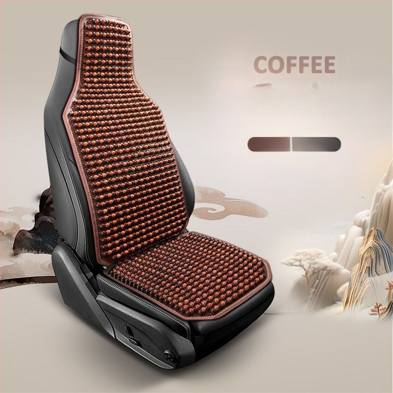 Autoistmepadi Suvine jahutav padi Puidust helmed Ventilatsioon Suvine 3D hingav nelja aastaaja universaalne veoautoistme ühekordne padi Puidust