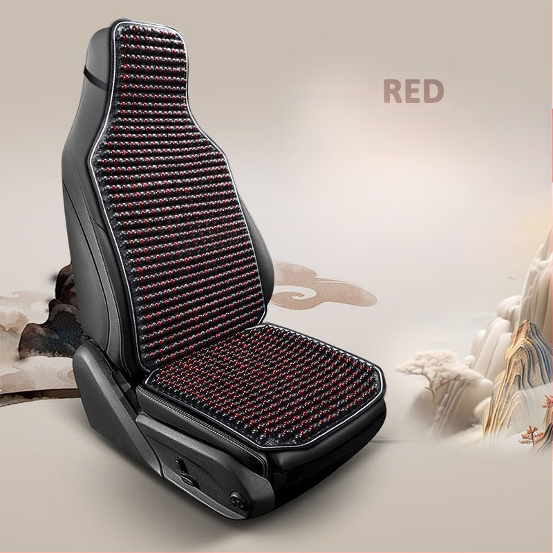 Autoistmepadi Suvine jahutav padi Puidust helmed Ventilatsioon Suvine 3D hingav nelja aastaaja universaalne veoautoistme ühekordne padi Puidust