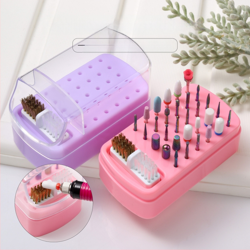 Sandėlyje yra 30 skylių poliravimo galvutės valymo dėžutė, 100 skylių kvadratinė nagų šlifavimo galvutė, dulkėms atsparus permatomas stovas.