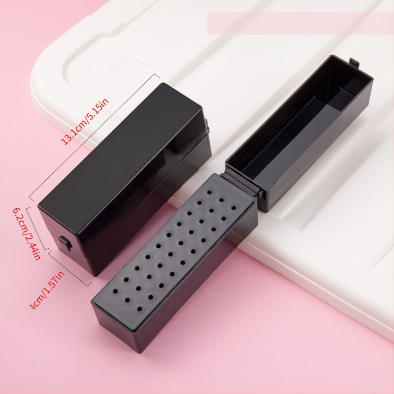 Sandėlyje yra 30 skylių poliravimo galvutės valymo dėžutė, 100 skylių kvadratinė nagų šlifavimo galvutė, dulkėms atsparus permatomas stovas.