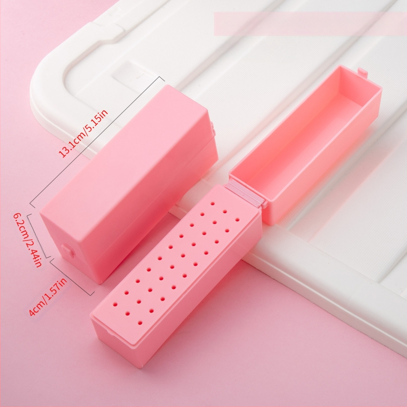 Sandėlyje yra 30 skylių poliravimo galvutės valymo dėžutė, 100 skylių kvadratinė nagų šlifavimo galvutė, dulkėms atsparus permatomas stovas.