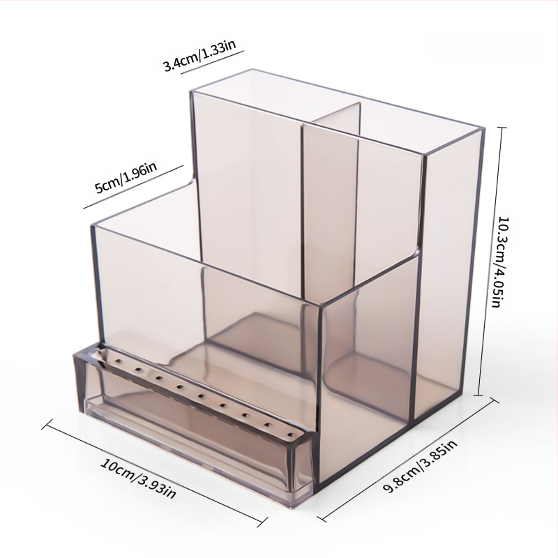 Sandėlyje yra 30 skylių poliravimo galvutės valymo dėžutė, 100 skylių kvadratinė nagų šlifavimo galvutė, dulkėms atsparus permatomas stovas.