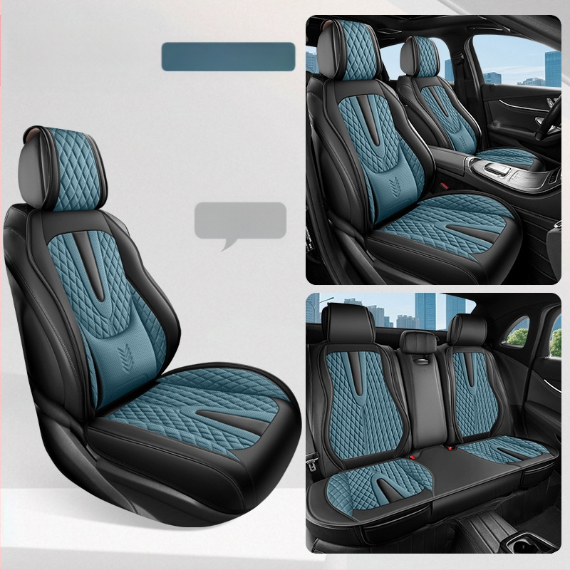 Fikseeritud nimmetugi, täielikult suletud autoistmepadi, viiekohaline universaalne nelja aastaaja istmekate, hingav ja kulumiskindel autoistmepadi