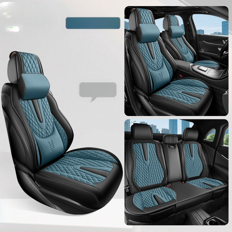 Fikseeritud nimmetugi, täielikult suletud autoistmepadi, viiekohaline universaalne nelja aastaaja istmekate, hingav ja kulumiskindel autoistmepadi