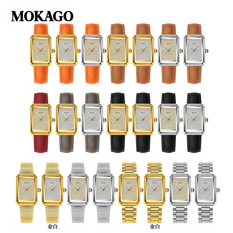 Moxi augstas klases retro kvarca pulkstenis ar izsmalcinātības sajūtu, pilnībā ar dimantiem rotāts taisnstūrveida sieviešu pulkstenis ikdienas lietošanai, biznesam un ikdienas valkāšanai.