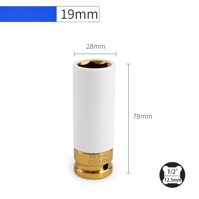 Auto modifitseeritud rattarummu 1/2 kandilise auguga kuusnurkne pesa süüteküünla hülss spetsiaalse kujuga tööriista kruvihülss vastashülss