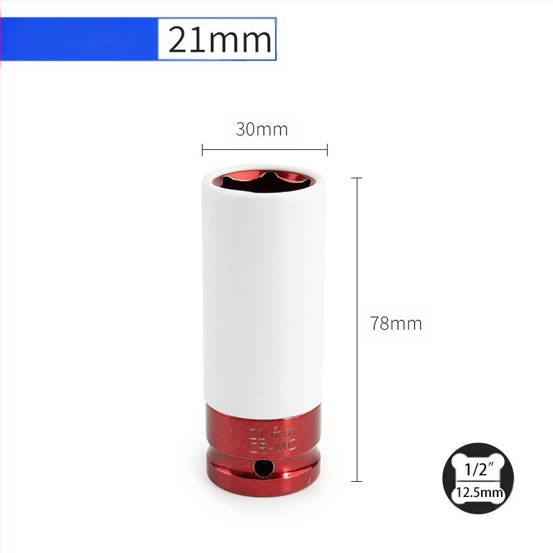 Auto modifitseeritud rattarummu 1/2 kandilise auguga kuusnurkne pesa süüteküünla hülss spetsiaalse kujuga tööriista kruvihülss vastashülss