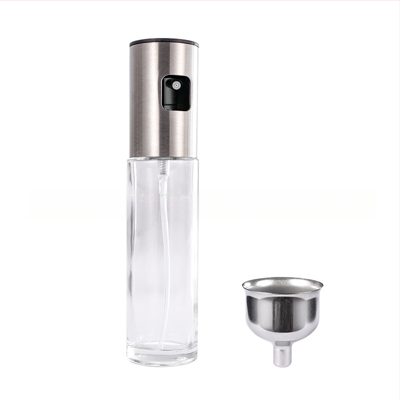 304 nerūdijančio plieno purkštuvo purškimo preso tipo purkštuvo butelis, kepsninės rūko buitinis stiklinis purkštuvo purškimo butelis, aliejaus butelis