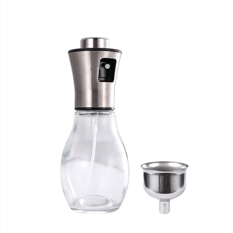 304 nerūdijančio plieno purkštuvo purškimo preso tipo purkštuvo butelis, kepsninės rūko buitinis stiklinis purkštuvo purškimo butelis, aliejaus butelis