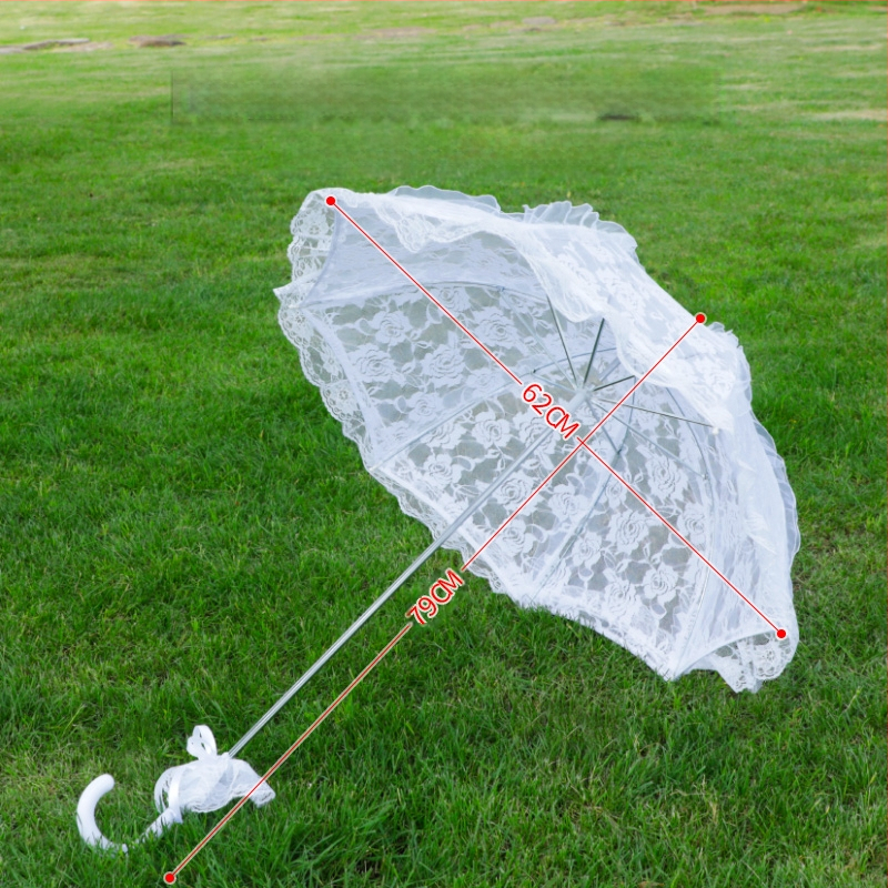 ♡Vestuvių nuotakos nėriniuotas skėtis, baltas princesės skėtis, vestuvės, europietiškas nuotakos skėtis, vestuvinė suknelė, moterų fotosesija, vestuvių fotografija