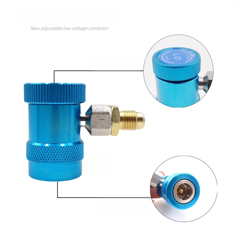 Automobiļa gaisa kondicionieris plus freona savienotāja aukstumaģenta pudeļu attaisāmā instrumentu piederumi augsta un zema spiediena savienotāja blīvgredzena spiediena mērītājs