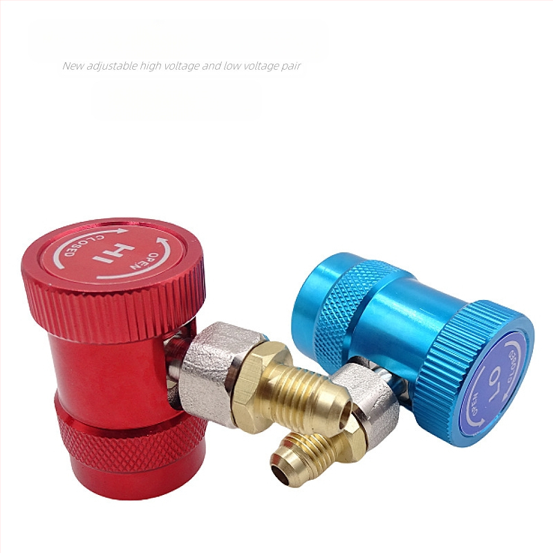 Automobiļa gaisa kondicionieris plus freona savienotāja aukstumaģenta pudeļu attaisāmā instrumentu piederumi augsta un zema spiediena savienotāja blīvgredzena spiediena mērītājs