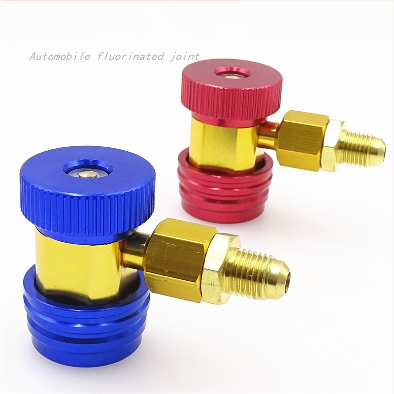 Automobiļa gaisa kondicionieris plus freona savienotāja aukstumaģenta pudeļu attaisāmā instrumentu piederumi augsta un zema spiediena savienotāja blīvgredzena spiediena mērītājs